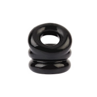 Ерекційне кільце на пеніс та мошонку Chisa GK Power Dual Pleasure+ Ring, чорний
