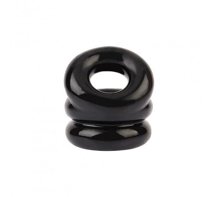 Ерекційне кільце на пеніс та мошонку Chisa GK Power Dual Pleasure+ Ring, чорний