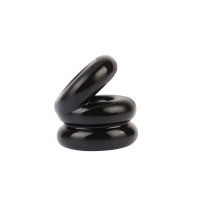 Ерекційне кільце на пеніс та мошонку Chisa GK Power Dual Pleasure+ Ring, чорний