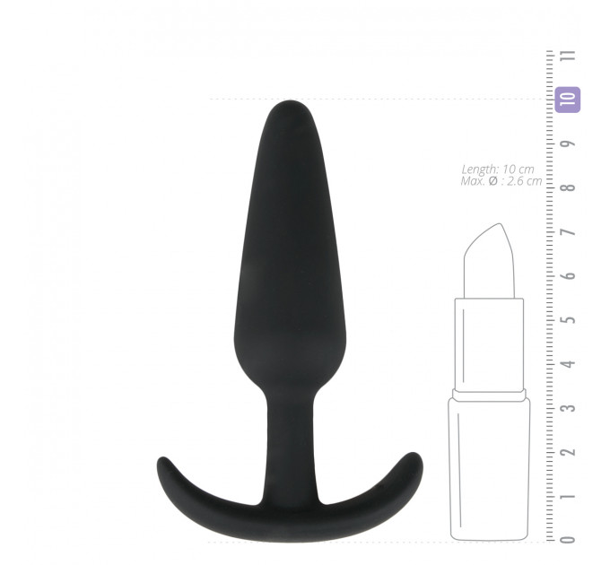 Анальная пробка Buttplug черная, M