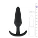 Анальная пробка Buttplug черная, M