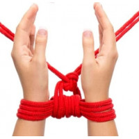 Бондажна мотузка Easytoys, нейлонова, червона, 5 м