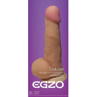 Фаллоимитатор реалистичный с мошонкой EGZO MAD Ciberskin Strong Lover на присоске