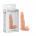 Фаллоимитатор реалистичный с яичками Chisa T-skin, телесный