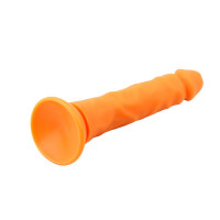 Фаллоимитатор реалистичный на присоске Chisa Delux Pure Nature Steven.R-Orange, оранжевый