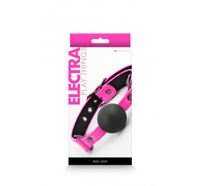 Кляп-шарик NS Novelties Electra, розовый