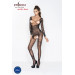 Комбинезон с открытой грудью, черный BS031 Passion S/L
