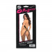 Комбинезон Pink Lipstick Sin Central Net Bodystocking в сеточку, черный, One Size