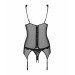 Комплект Emperita corset Obsessive черный S/M