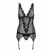 Комплект Emperita corset Obsessive черный S/M