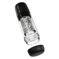 Мастурбатор Blush M For Men Whirlwind Pro с ротацией и всасыванием, прозрачный