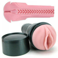 Мастурбатор в колбе с 3-мя вибропулями Fleshlight Vibro Pink Lady Touch