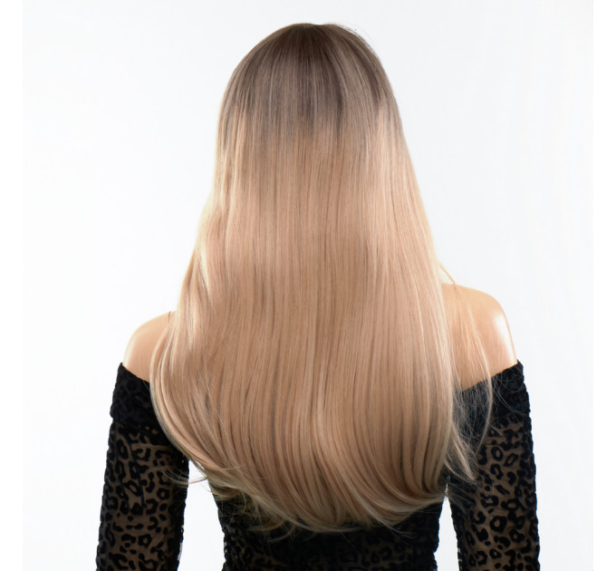 Парик длинный с челкой Fetish Hair и окрашиванием омбре, 60 см