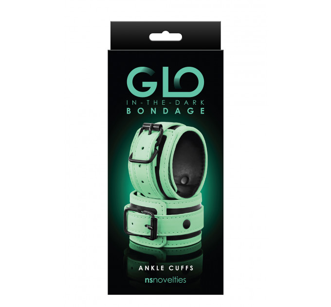Поножи светящиеся NS Novelties GLO BONDAGE ANKLE CUFF