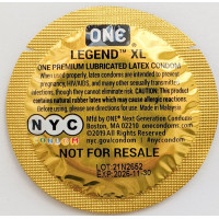 Набір презервативів латексних One Legend XL великого розміру (ціна за 5 шт.)