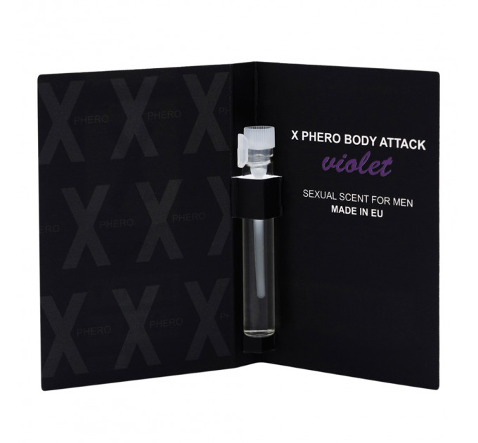 Пробник духи із феромонами чоловічі Aurora X-PHERO MEN VIOLET 1ml.