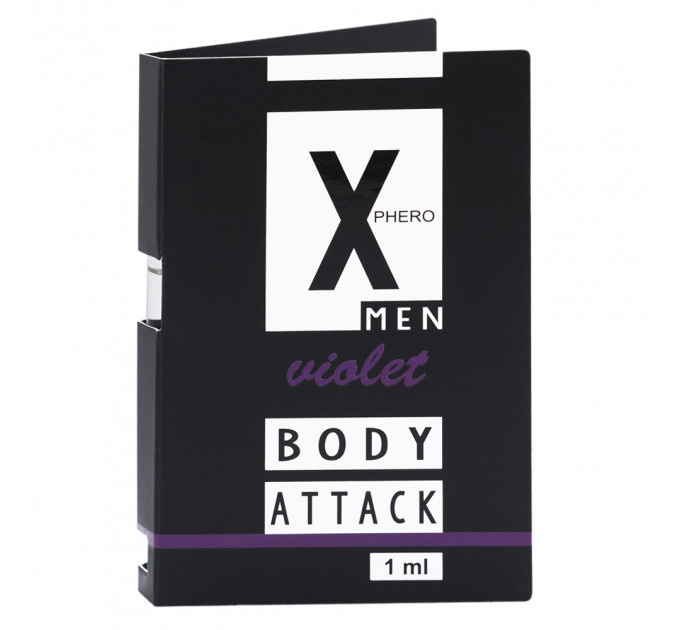 Пробник духи із феромонами чоловічі Aurora X-PHERO MEN VIOLET 1ml.
