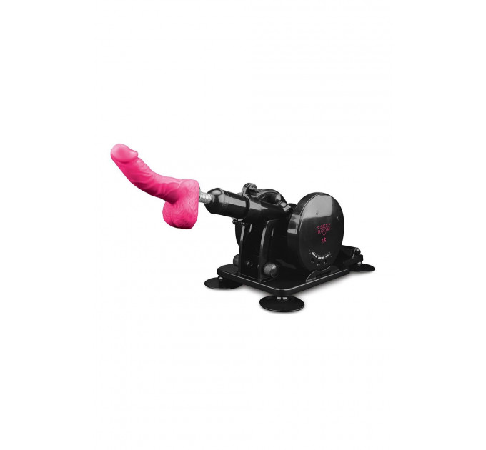 Секс-машина Dreamtoys Sex Room Sex Machine з насадками та пультом, чорна