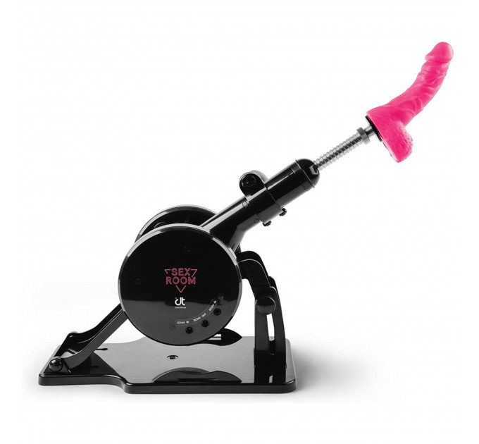 Секс-машина Dreamtoys Sex Room Sex Machine з насадками та пультом, чорна