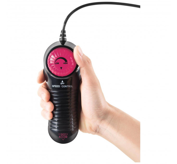 Секс-машина Dreamtoys Sex Room Sex Machine з насадками та пультом, чорна