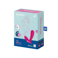 Смарт-вібратор у трусики з двома моторами Satisfyer Top Secret для точки G та клітора, рожевий