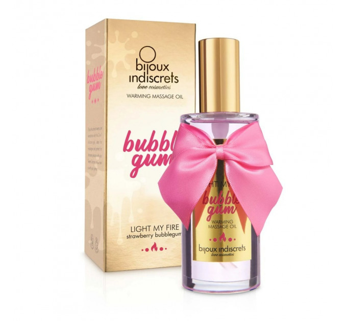 Согревающее массажное масло для поцелуев Light My Fire от Bijoux Indiscrets