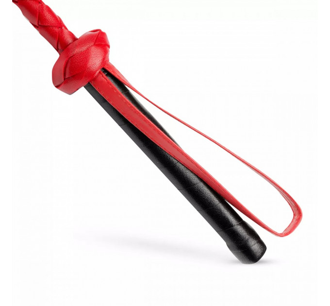 Стек плетеный DS Fetish Whipped красный, 72 см