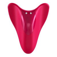 Вібратор ергономічної форми на палець Satisfyer High Fly червоний