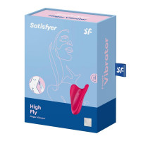 Вібратор ергономічної форми на палець Satisfyer High Fly червоний