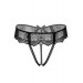 Трусики с открытой интимной зоной S/M Delphine Daring Intimates, черные
