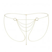 Ланцюжок-трусики Bijoux Indiscrets Magnifique Bikini Chain – Gold, прикраса для тіла