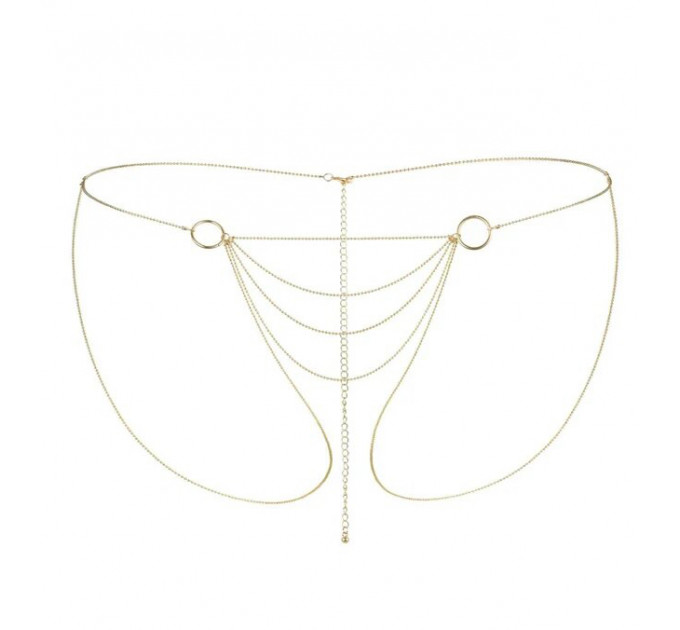 Ланцюжок-трусики Bijoux Indiscrets Magnifique Bikini Chain – Gold, прикраса для тіла
