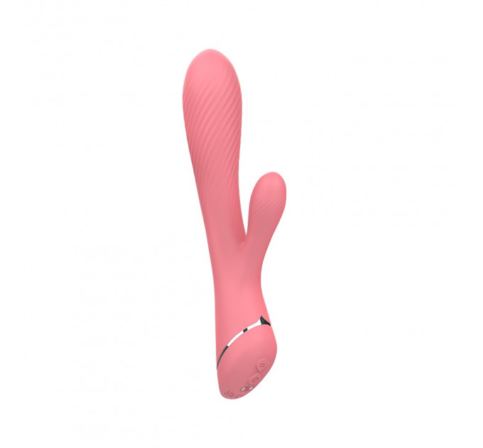 Вагинально-клиторальный вибратор кролик Chisa Lust Ripple Coney, розовый