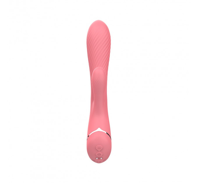 Вагинально-клиторальный вибратор кролик Chisa Lust Ripple Coney, розовый