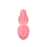 Вагінально-кліторальний вібратор кролик Chisa Lust Ripple Coney, рожевий