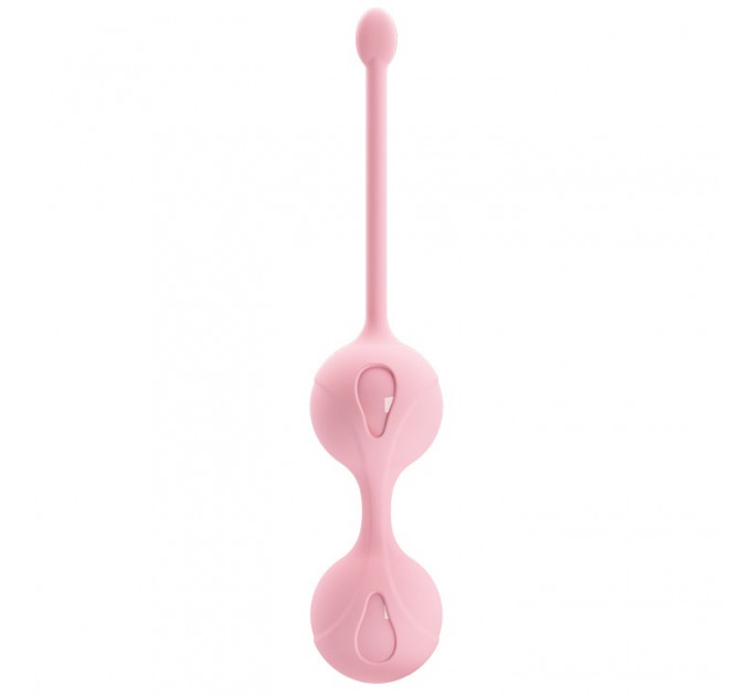 Вагинальный шарики нежно розового цвета Kegel tighten up2