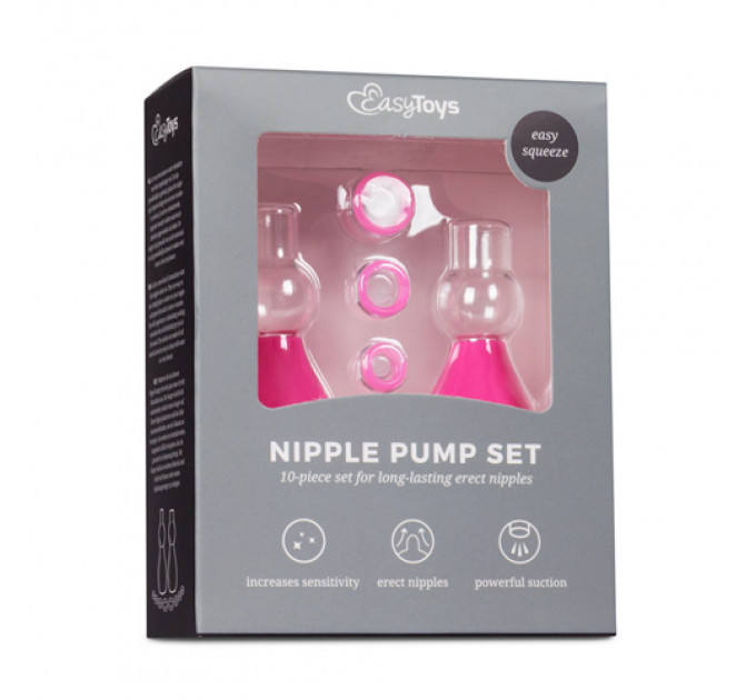 Вакуумные стимуляторы для сосков EasyToys Pink