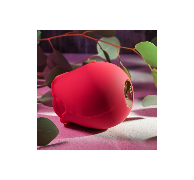 Вакуумный клиторальный стимулятор Adam & Eve Eve's Ravishing Rose Clit Pleaser, красный
