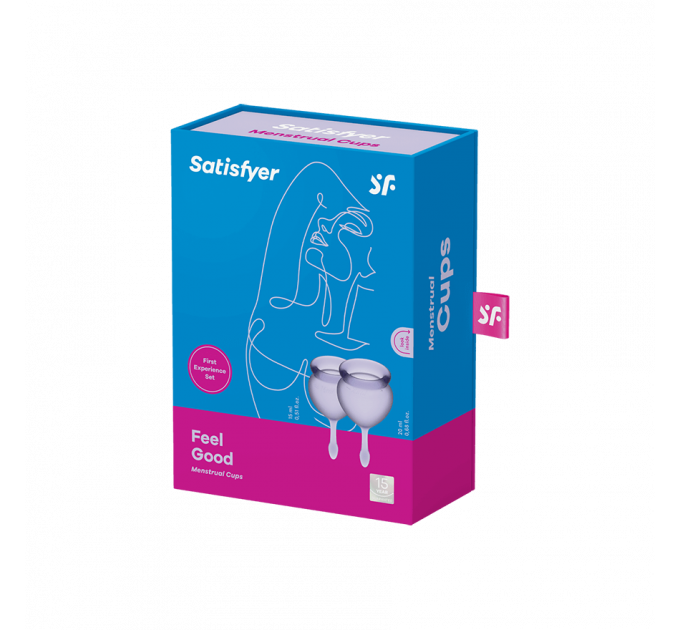 Набор многоразовых менструальных чаш Satisfyer Feel good медицинский силикон, 15 мл и 20 мл