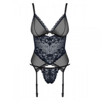 Корсет Obsessive 866-COR-1 corset & thong L/XL