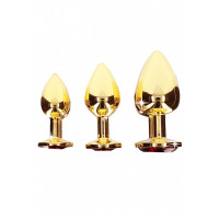 Анальна металева пробка M (Medium) з каменем червоного кольору Butt Plug With Diamond Jewel Taboom