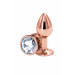 Анальна пробка NS Novelties REAR ASSETS ROSE GOLD SMALL CLEAR