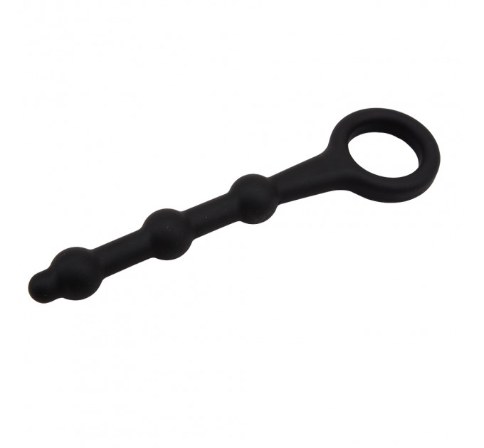 Анальний ланцюжок силікон Chisa Black Mont 13.5 sm чорний