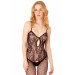 Бодистокинг полупрозрачный с открытым доступом Daring Intimates Keyhole Net, черный