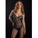 Бодистокинг полупрозрачный с открытым доступом Daring Intimates Keyhole Net, черный