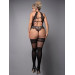 Панчохи Ballerina's Secret 20/50 den з широкими мереживними манжетами, чорні, XL