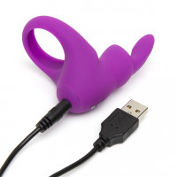 Ерекційне кільце з вібрацією Happy Rabbit Rechargeable Cock Ring Purple