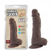 Фаллоимитатор с мошонкой на присоске Chisa T-skin ReaL Sensual Fucker, коричневый
