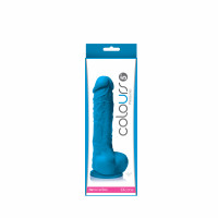 Фаллоимитатор силикон NS Novelties COLOURS PLEASURES 5INCH BLUE