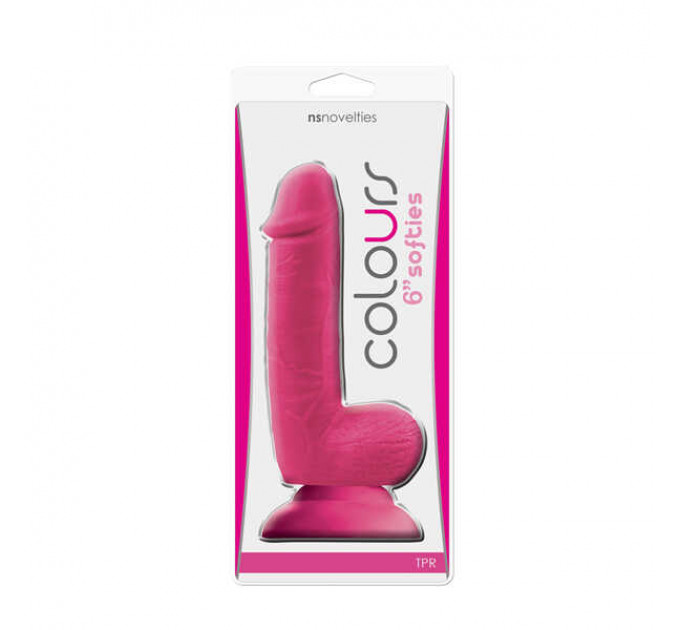 Фалоимитатор COLOURS SOFTIES 6INCH DILDO PINK
